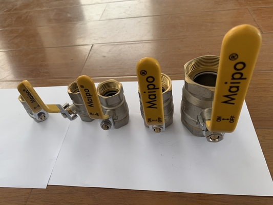 5 &quot; polegadas de venda por atacado zinco Brass Balão válvula com manobra de plástico amarelo