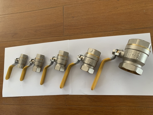 5 &quot; polegadas de venda por atacado zinco Brass Balão válvula com manobra de plástico amarelo