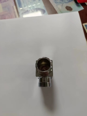 Banheiro de alta gama de cobre quadrado aquecedor de grande fluxo água fria e água quente banheiro válvula de ângulo