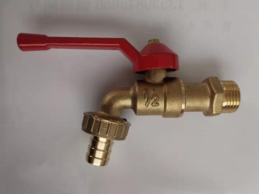 1/2 do torneira de bronze da mangueira do babador da mangueira de jardim de 3/4 de polegada punho plástico