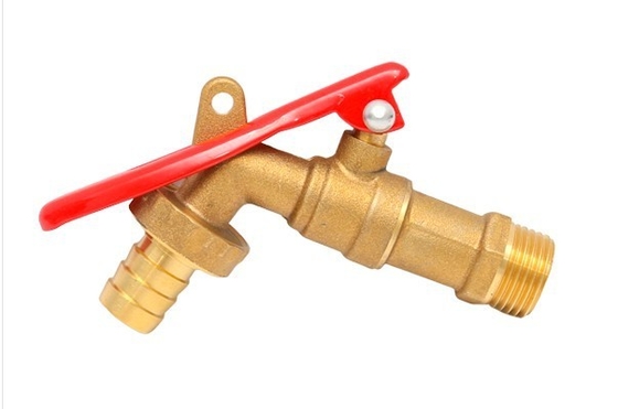 Indústrias de cultivo da válvula de bronze do Bibcock de 90 graus torneira Lockable exterior da mangueira