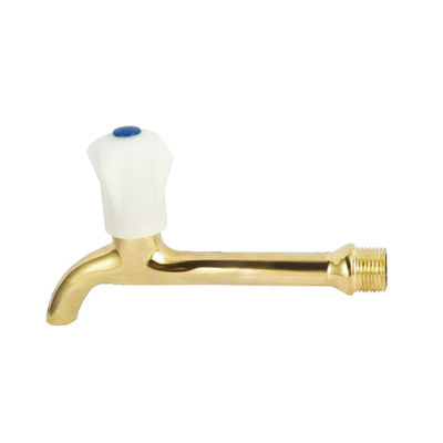 O galo manual do babador da mangueira do torneira de água do fechamento do chapeamento de níquel de 1/2” rosqueou