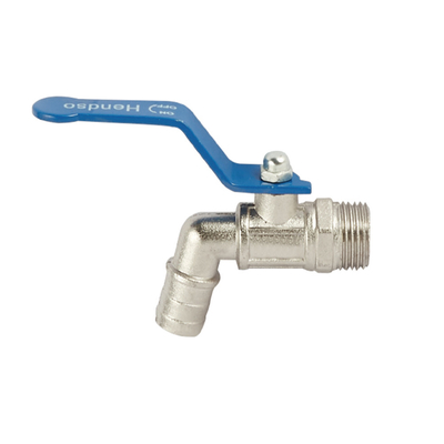 A plataforma de bronze do Bibcock da mangueira do punho azul montou a resistência de corrosão alta