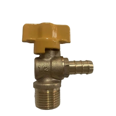 Válvula de parada de bronze fixada na parede da água de toalete da válvula de ângulo 12bar da polegada de 1/2