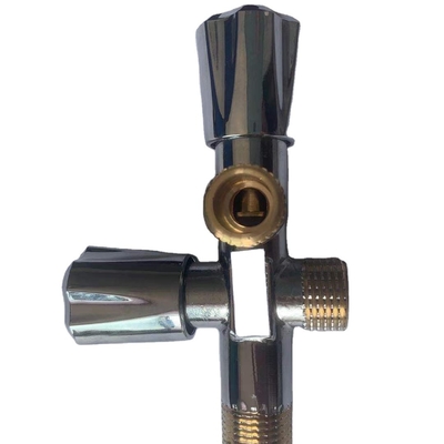 Válvula de parada de bronze fixada na parede da água de toalete da válvula de ângulo 12bar da polegada de 1/2