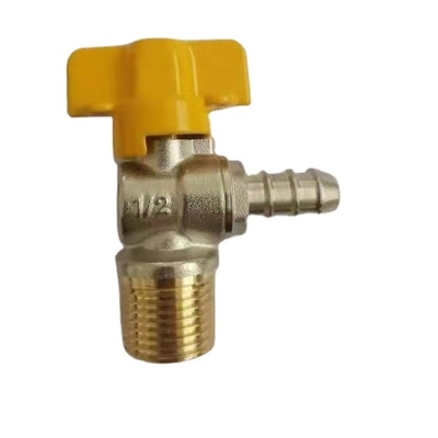 Válvula de ângulo de bronze da meia polegada média da temperatura para o punho do cobre da cozinha