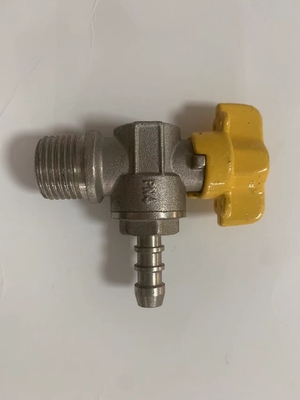 Válvula de ângulo de bronze da meia polegada média da temperatura para o punho do cobre da cozinha