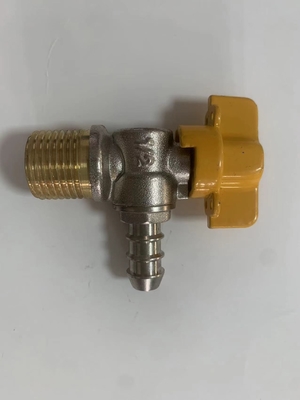 Válvula de ângulo de bronze da meia polegada média da temperatura para o punho do cobre da cozinha