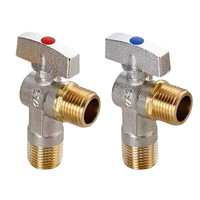 Válvula de ângulo 1/2inch do triângulo da válvula de ângulo do encanamento da segurança DN20-NPT