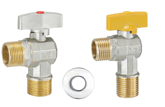 Válvula de ângulo 1/2inch do triângulo da válvula de ângulo do encanamento da segurança DN20-NPT