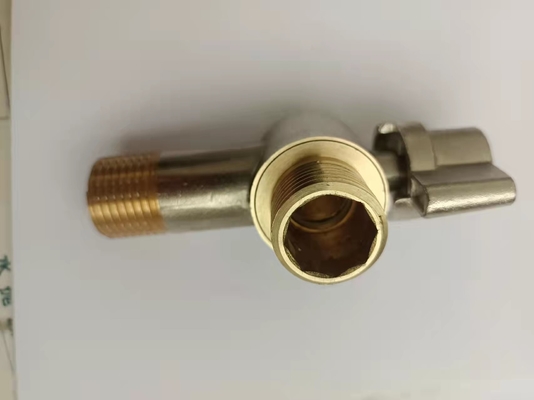 Válvula de ângulo 1/2inch do triângulo da válvula de ângulo do encanamento da segurança DN20-NPT