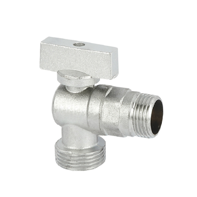 Válvulas de parada 3/8inch do ângulo de Chrome da válvula de ângulo do torneira da linha do NPT
