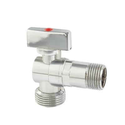 Válvulas de parada 3/8inch do ângulo de Chrome da válvula de ângulo do torneira da linha do NPT