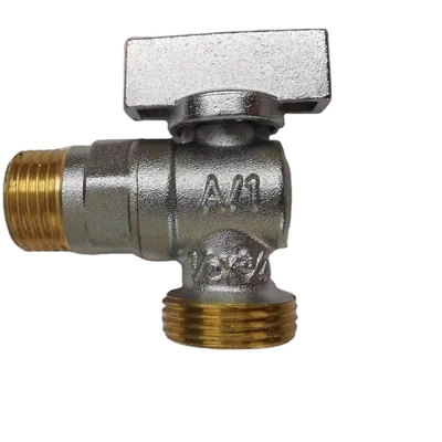 Válvulas de parada 3/8inch do ângulo de Chrome da válvula de ângulo do torneira da linha do NPT