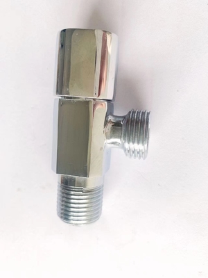 Válvulas de parada 3/8inch do ângulo de Chrome da válvula de ângulo do torneira da linha do NPT