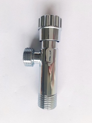 Válvulas de parada 3/8inch do ângulo de Chrome da válvula de ângulo do torneira da linha do NPT