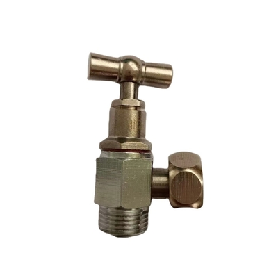 A válvula de ângulo de bronze fria Chrome da água 1/2inch dos encaixes do banheiro chapeou