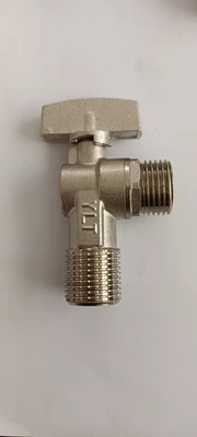 1/2Inch cromou a válvula de ângulo do lavabos da válvula de parada do ângulo do dissipador