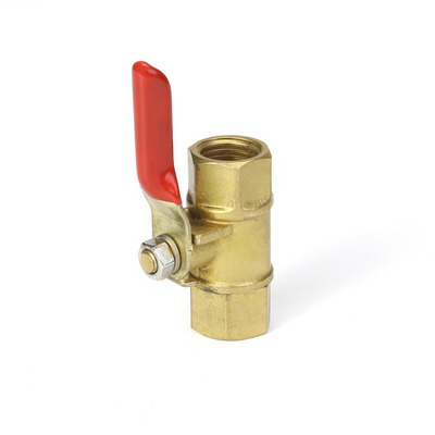EN331 válvula de gás do bronze do padrão 54mm folheado a níquel para a cozinha da casa