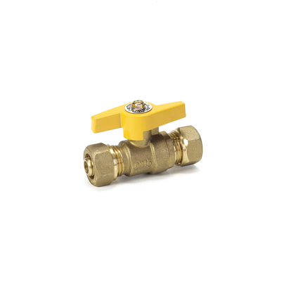 A indústria 1/4&quot; conecta rapidamente a válvula de gás do bronze da segurança com o punho de T