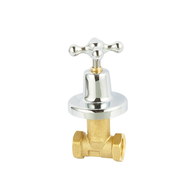 Temperatura normal válvula de bronze forjada da água da parada com punho do zinco