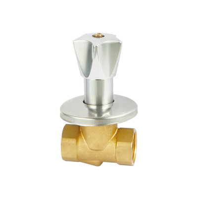 Temperatura normal válvula de bronze forjada da água da parada com punho do zinco