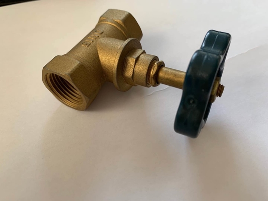 1/2 de” a válvula de parada de bronze DN20-NPT do ângulo da volta X 3/8&quot; 1/4 rosqueou