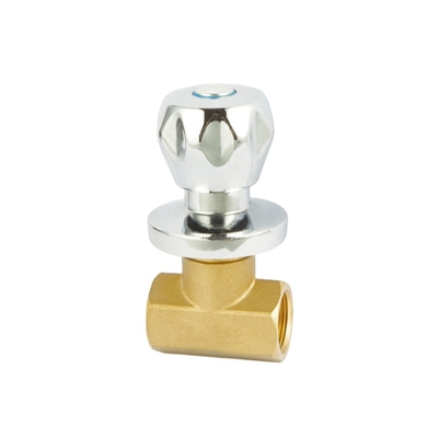 1/2 de” a válvula de parada de bronze DN20-NPT do ângulo da volta X 3/8&quot; 1/4 rosqueou