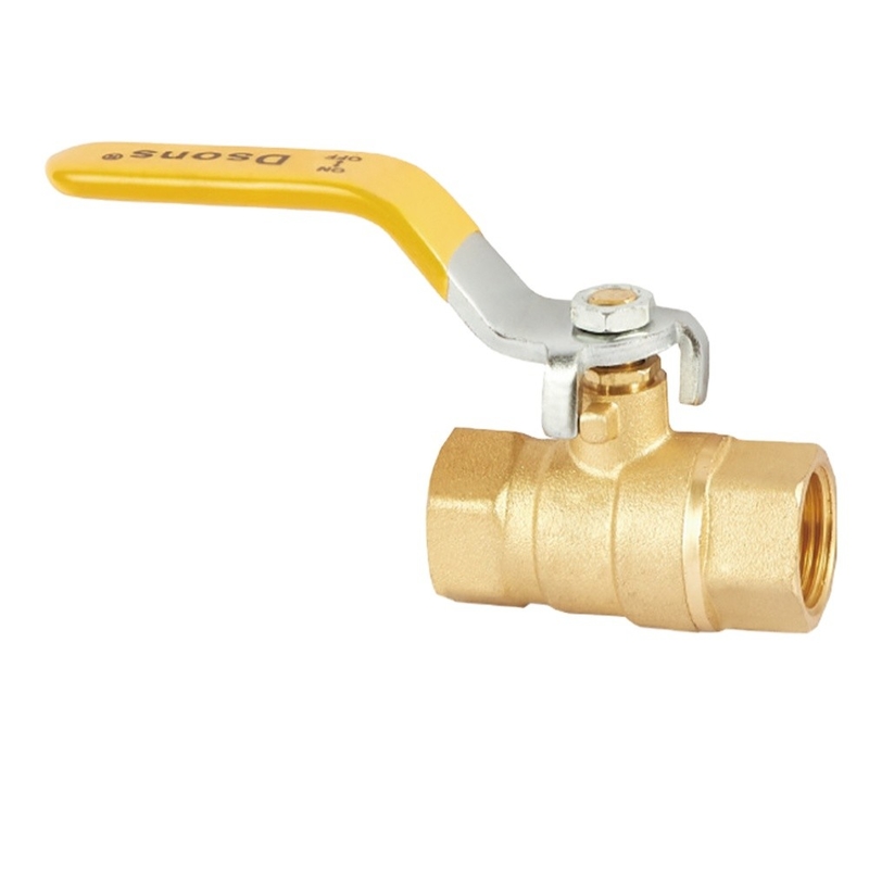 1/2 &quot;pulgada - 4&quot; Pulgada Full Port Brass Ball Valve para água óleo e gás com manobra de plástico amarelo