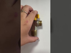 Válvula de ângulo de latão de tronco ascendente com alça de zinco para uso industrial